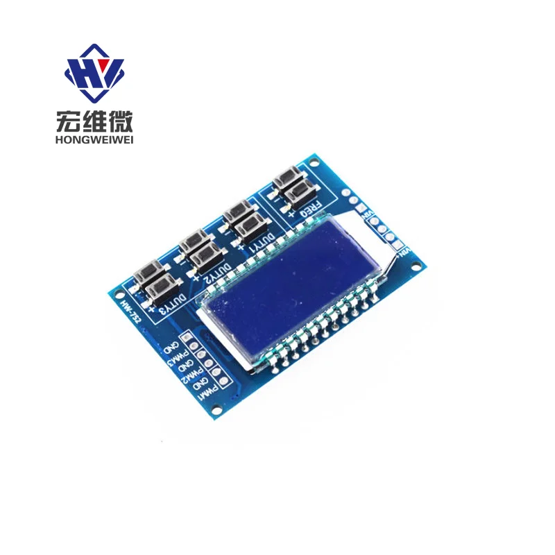 

3 Channel LCD Backlight Digital Signal Generator Square Wave PWM Pulse Frequency Duty Ratio Adjustable Module 1Hz-150Khz 3.3~30V
