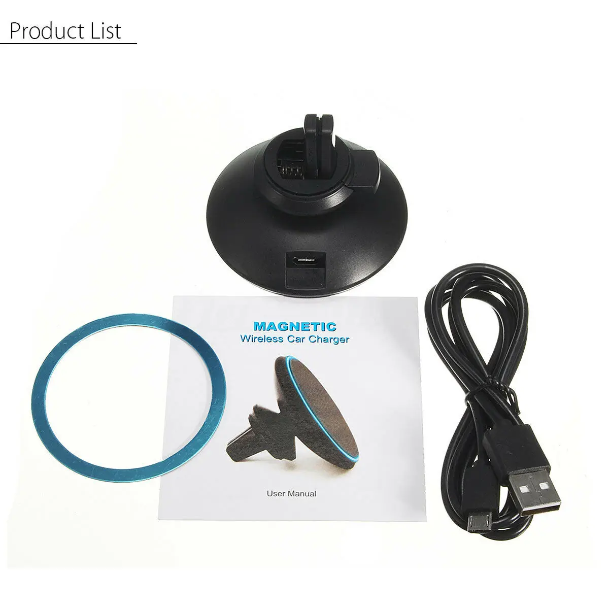 

Qi Wireless Car Charger Magnetic Air Vent Mount for Samsung Galaxy S8 iPhone 8/X 11 etc