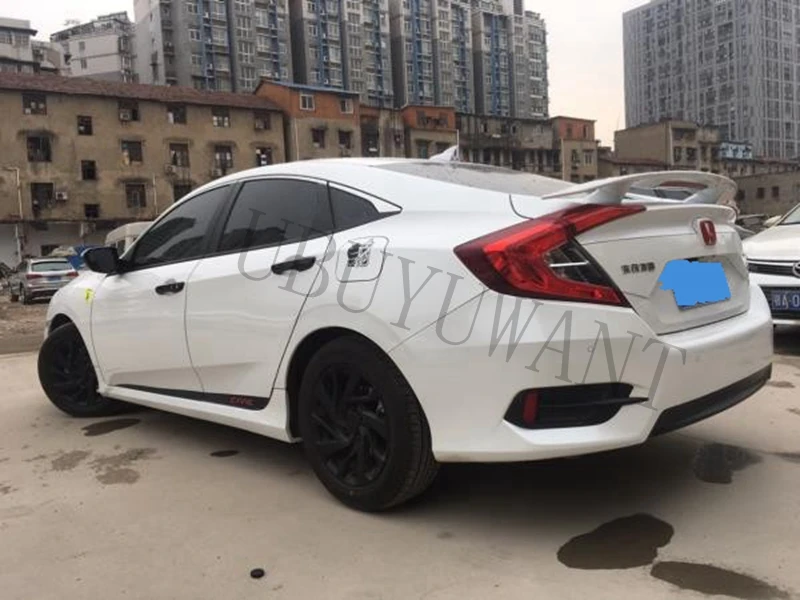 Универсальный абс задний спойлер задний багажник губы крыло автомобиля аксессуары для HONDA Для CIVIC 16-19 для Benz седан автомобиль
