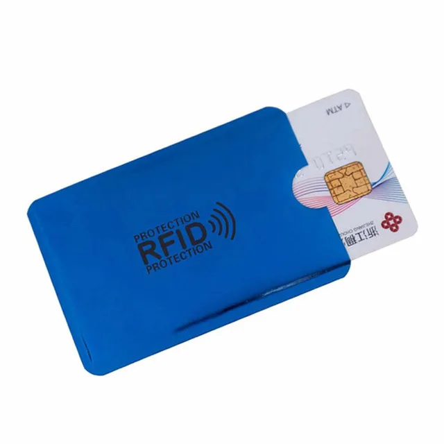 2 шт. алюминиевый кошелек блокирующий считыватель Анти Rfid NFC замок держатель для