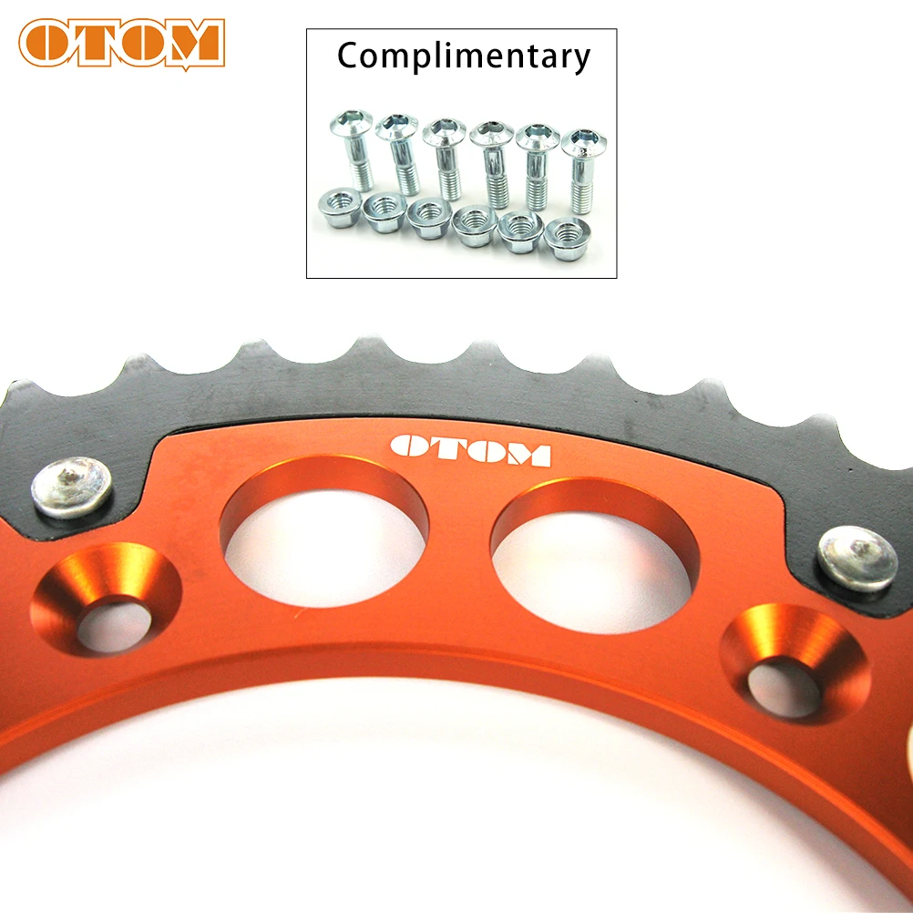 OTOM Мотокросс 46T двойная звездочка задняя цепь диск стальная алюминиевая пластина