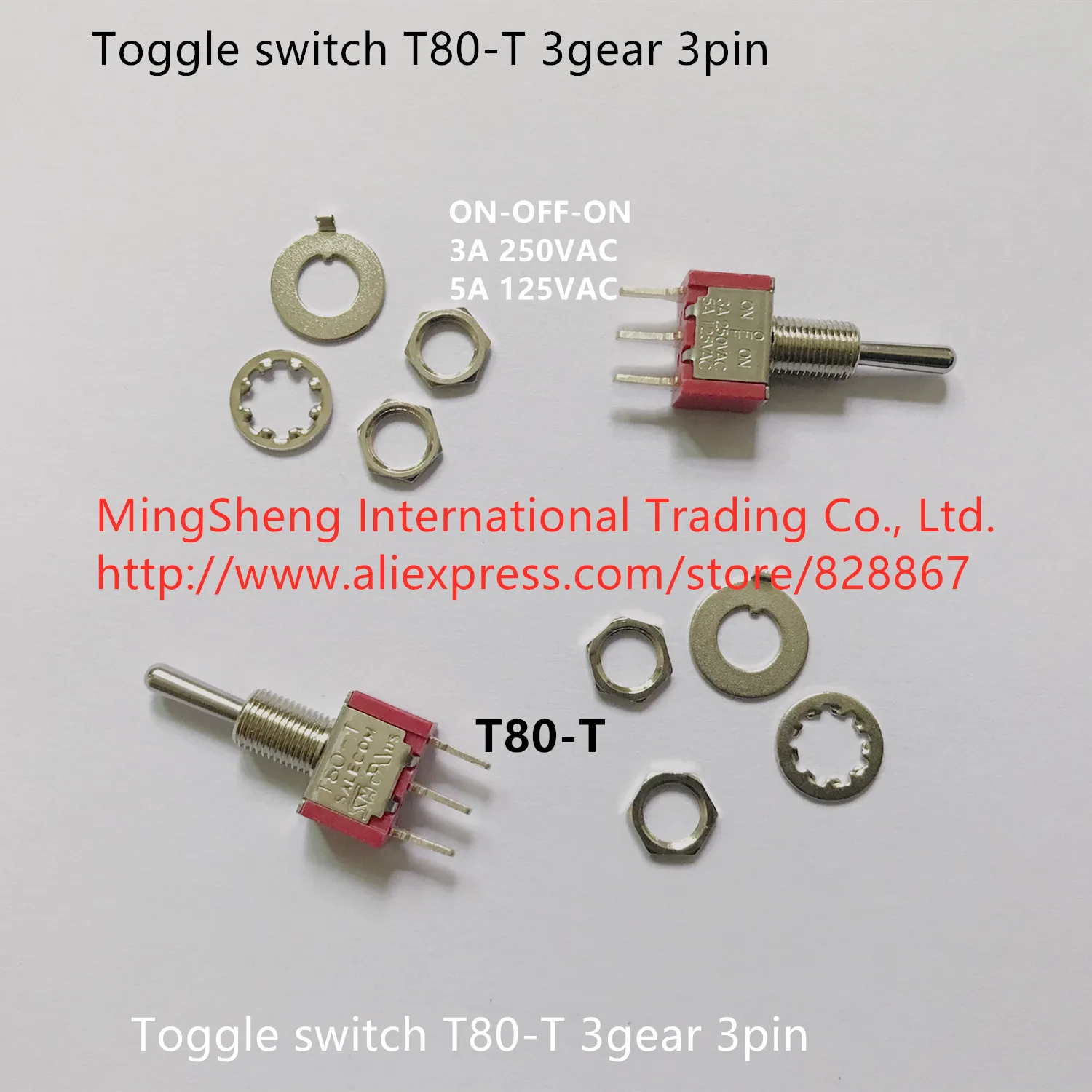 Оригинальный новый 100% импортный переключатель T80-T 3gear 3pin