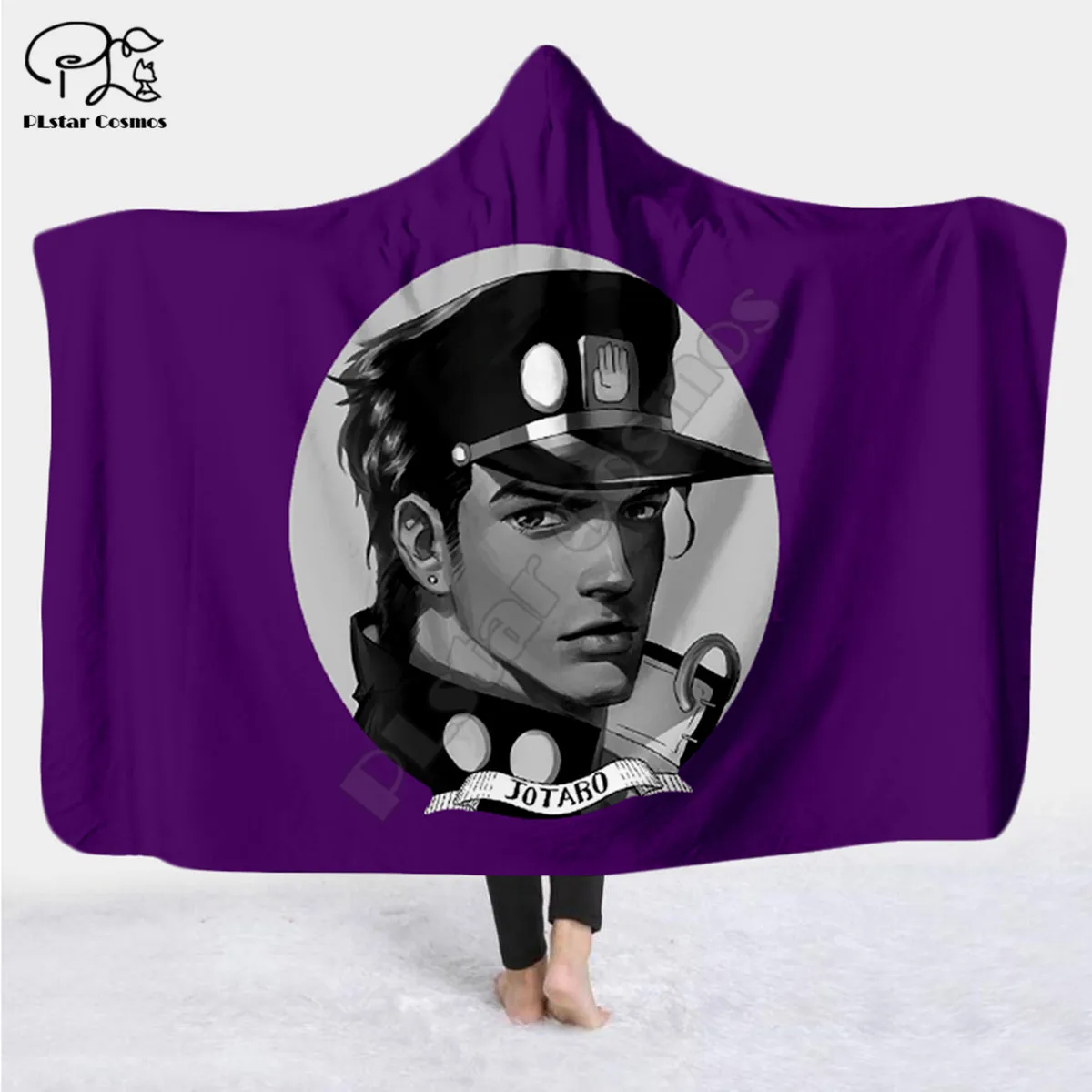 Приключения Джоджо одноцветные пуховые куртки с капюшоном одеяло для взрослых