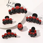 Новинка 2020, большая акриловая заколка для волос с крупными жемчужинами, заколка для волос большого размера для макияжа, женские аксессуары для волос