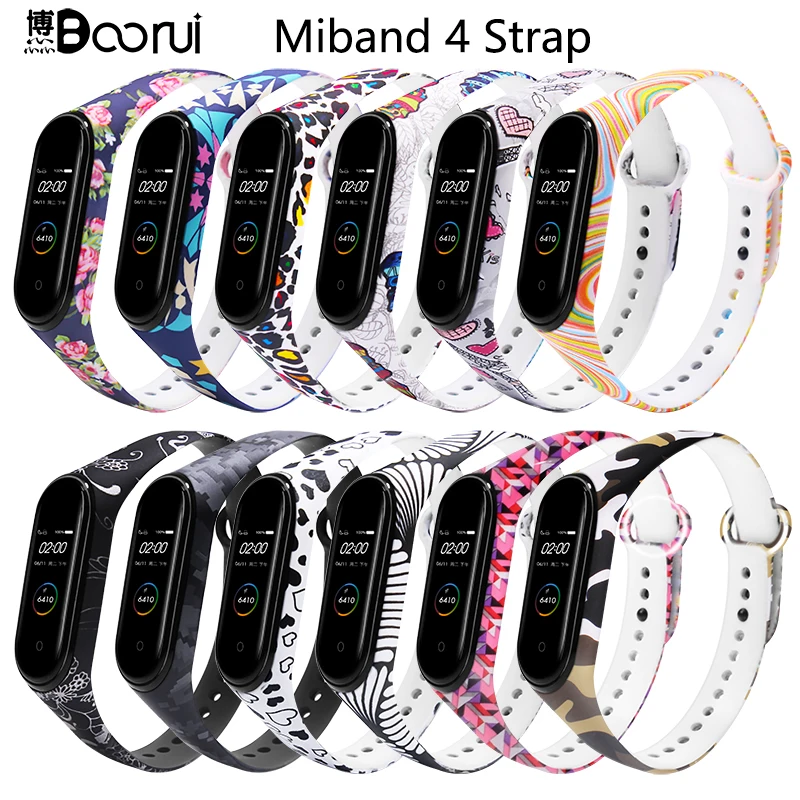 BOORUI для xiaomi mi band 4 ремешок mi band 4 умные аксессуары mi Band 4 ремешок для xiaomi mi band 4 умные браслеты