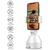 smart face tracking object 360%c2%b0 rotation tripod auto facecell phone holder for photographymakeupvlogyoutubeiphoneandroid