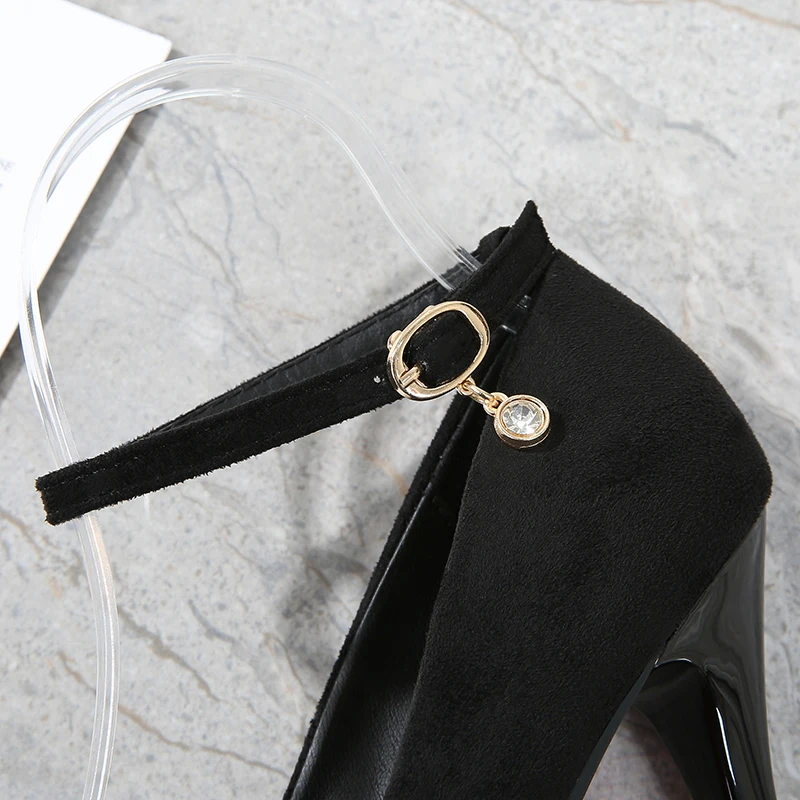 Туфли-лодочки женские на платформе высокий каблук ремешок щиколотке свадебная