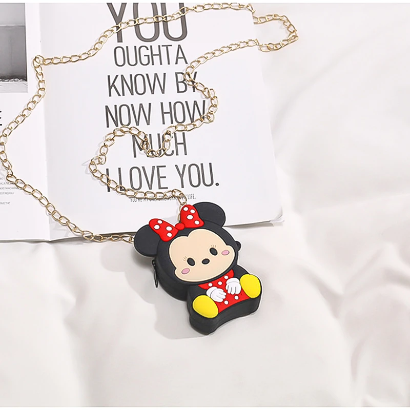 Модный новый женский кошелек для монет на плечо мультяшный силиконовый