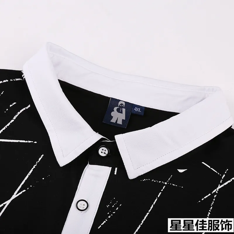 Рубашка-поло мужская в полоску Повседневная модная дизайнерская теннисная