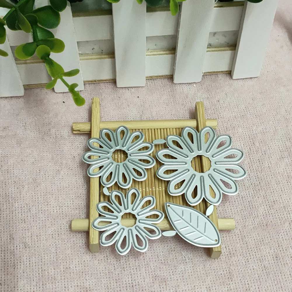 

New Flowers Metal Cutting Dies Stencil Scrapbooking Embossing New Christmas Craft Stamps And Die