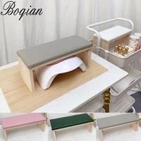 bqan 7 color nail leather hand pillow rest manicure tools table hand cushion wood pillow holder armrests nail art stand desk