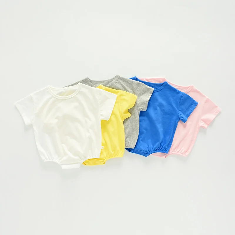 В стиле унисекс для маленьких мальчиков и девочек Летняя одежда с коротким