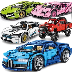 High-tech Mechanical Bugatties Sports Car Technical Racing Car Vintage
Vehicle Building Blocks Bricks Toys For Boys Adult Gifts