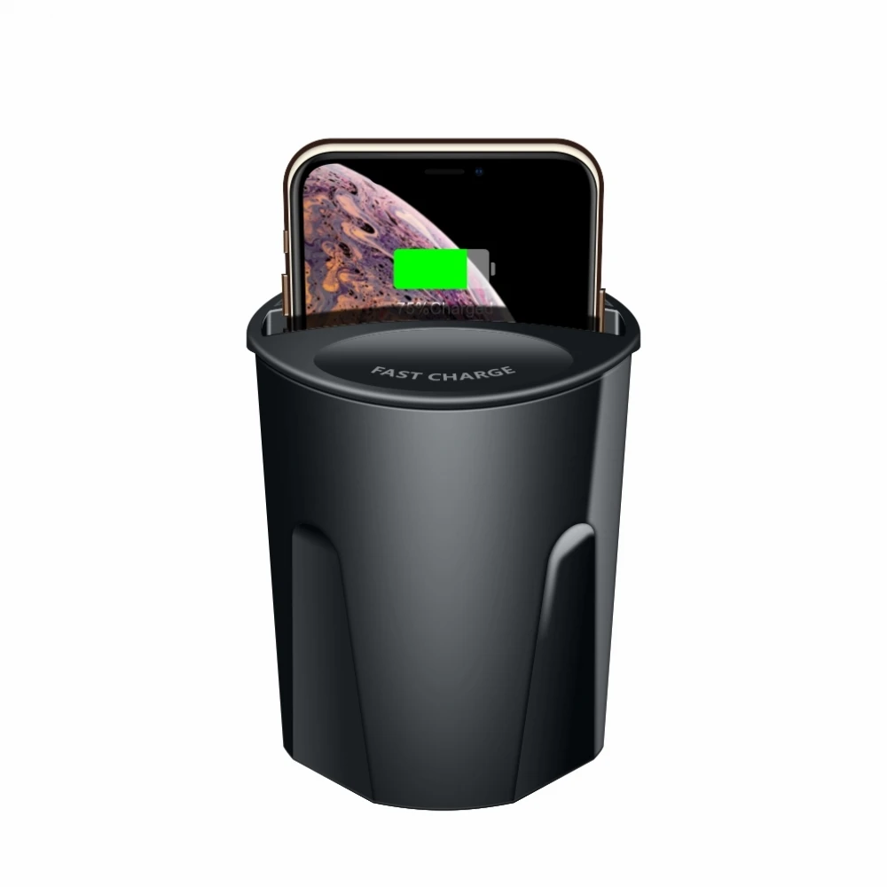 Универсальная быстрая Беспроводная Автомобильная чашка для зарядки 10 Вт Samsung S9 S8