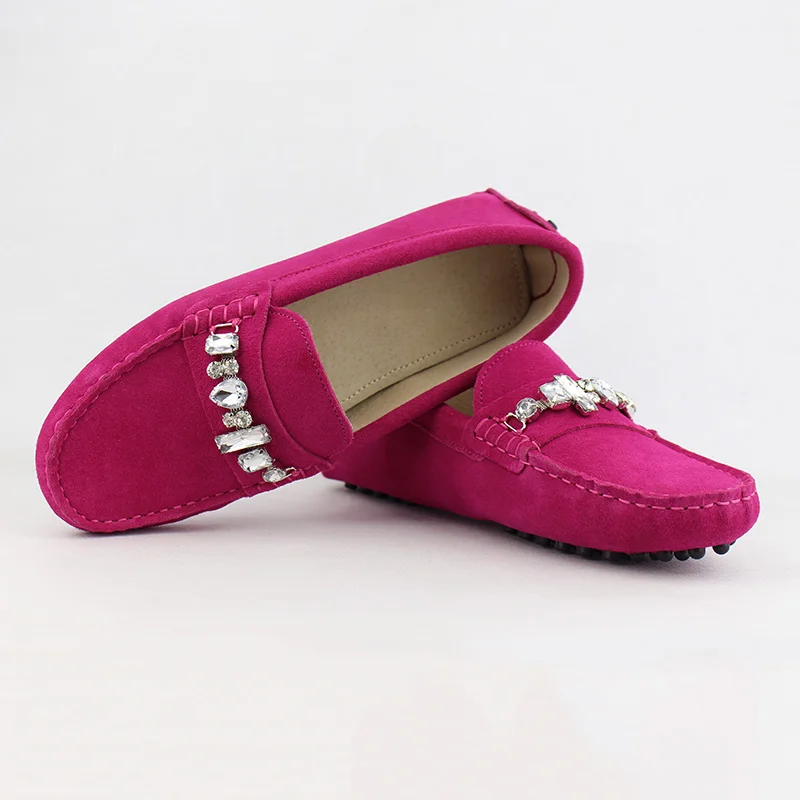 Мокасины женские из натуральной кожи мягкие лоферы без застежки повседневная