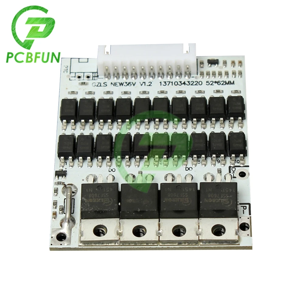 Защитная плата баланса литий-ионной батареи 10S 36 в 40 А модуль защиты аккумулятора