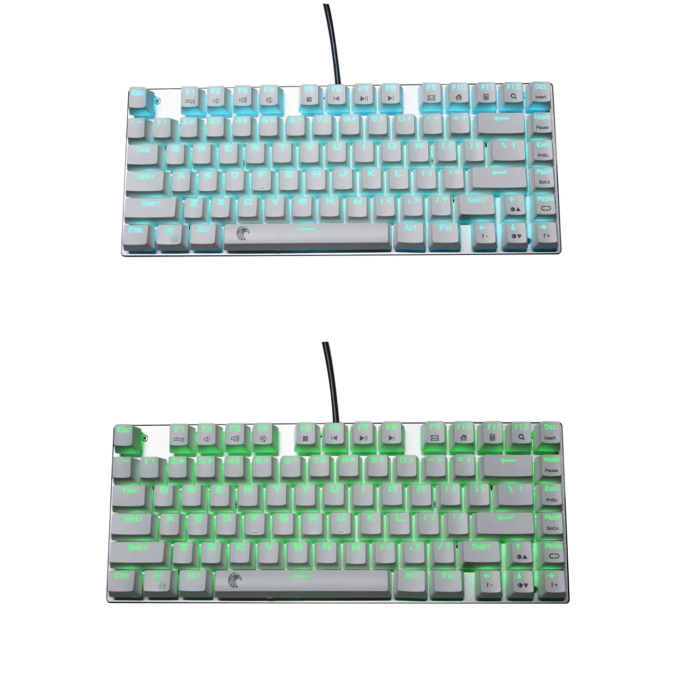 Z88 Орел TKL механическая клавиатура Outemu красный переключатели RGB светодиодный подсветкой Алюминий компактный дизайн 81 клавиш игровая клавиатура нам макет
