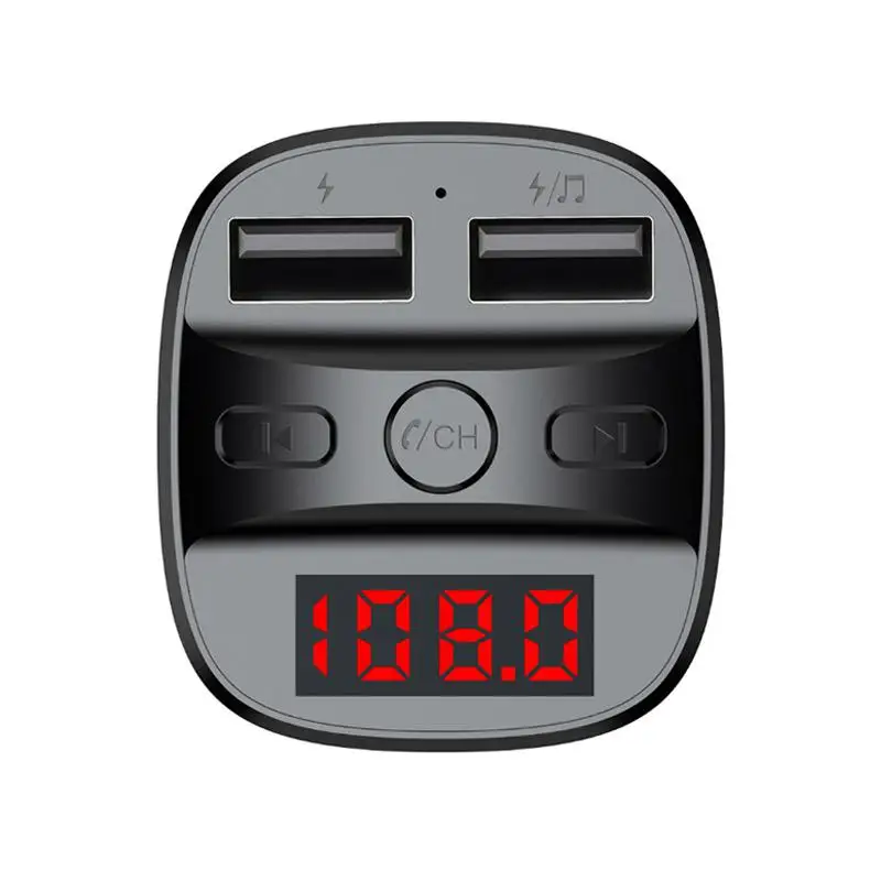 Группа вертикальный T60 Bluetooth5.0 автомобильный комплект беспроводной FM-передатчик