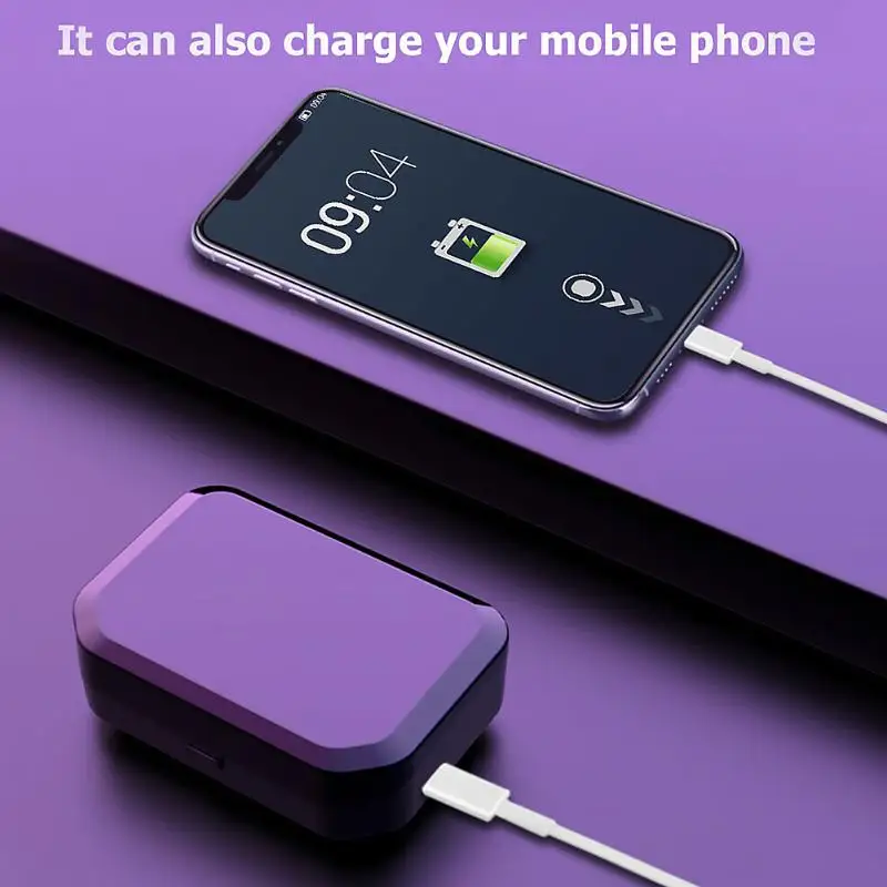 

G12 TWS Bluetooth Wireless Earphones with Digital Display Handsfree Wireless Sport Earbuds Stereo Music Headset w/Charging Box