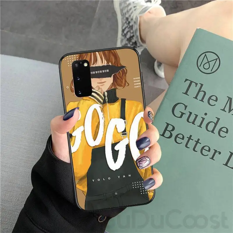 Силиконовый черный чехол Chenel pepakomi Bts для телефона Samsung Galaxy S10 S10E Lite s6 s7 s8plus s9plus S5 S20 |