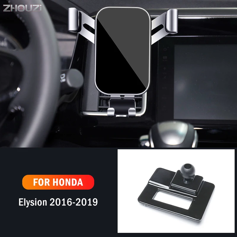 

Car Mobile Phone Holder Air Vent GPS Stand Gravity Navigation Bracket For Honda Elysion 2016 2017 2018 2019 Car Accessories