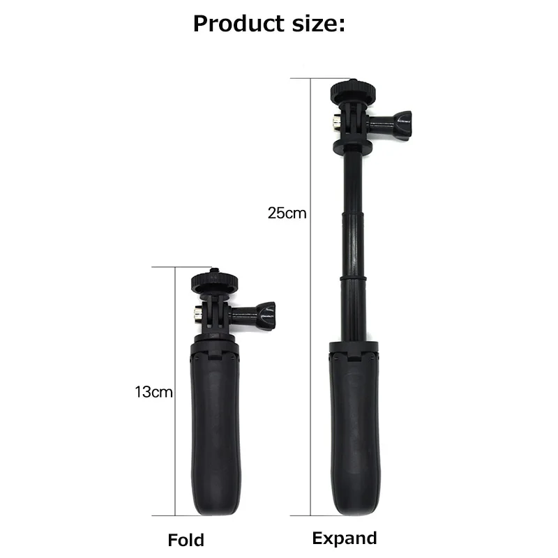 Мини штатив с креплением для экшн камеры Tripode селфи выдвижной монопод Gopro Hero 6 5 4 3