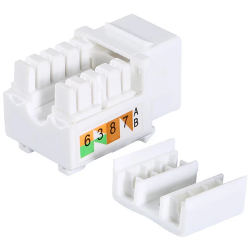 50 шт. Универсальный Cat6 RJ45 Jack Пробивной стенд модуля локальной сети &quotEthernet