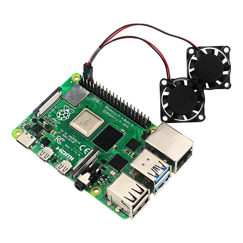 Охлаждающий вентилятор для Raspberry Pi 4/вентилятор с держателем сенсорного экрана 3 5