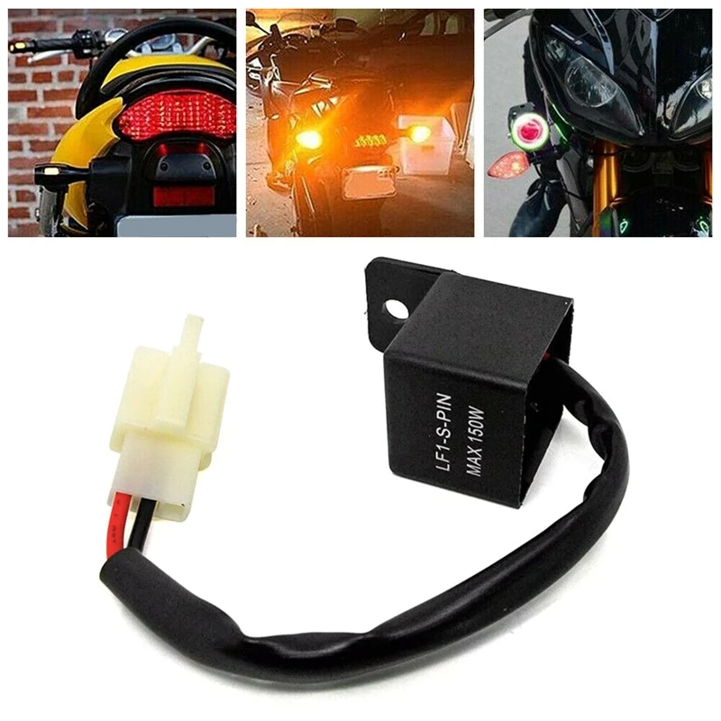 2Pin 12V 150W LED Turn Indicator Light Flasher Blinker Relay Fixed Motorcycle | Автомобили и мотоциклы