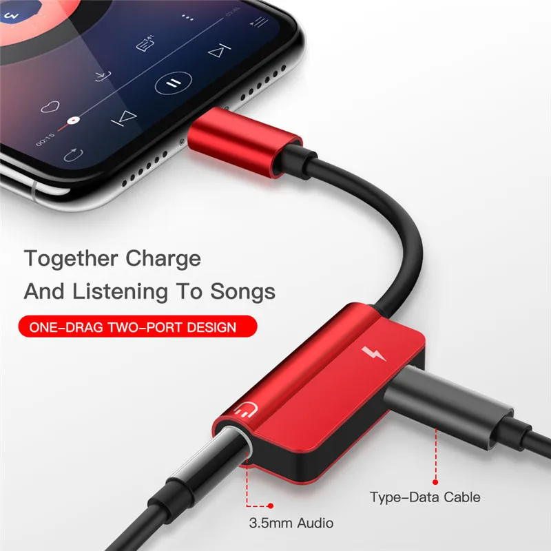 2 в 1 Тип C до 3 5 мм Jack &amp интерфейс Type-C адаптер для Huawei P30 P40 Xiaomi 9 8 наушники и
