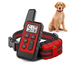 Ошейник для дрессировки собак, ошейник с дистанционным управлением, 500 м, Электрический Водонепроницаемый, перезаряжаемый, с ЖК-дисплеем, удар током, вибрация, ошейник для собак