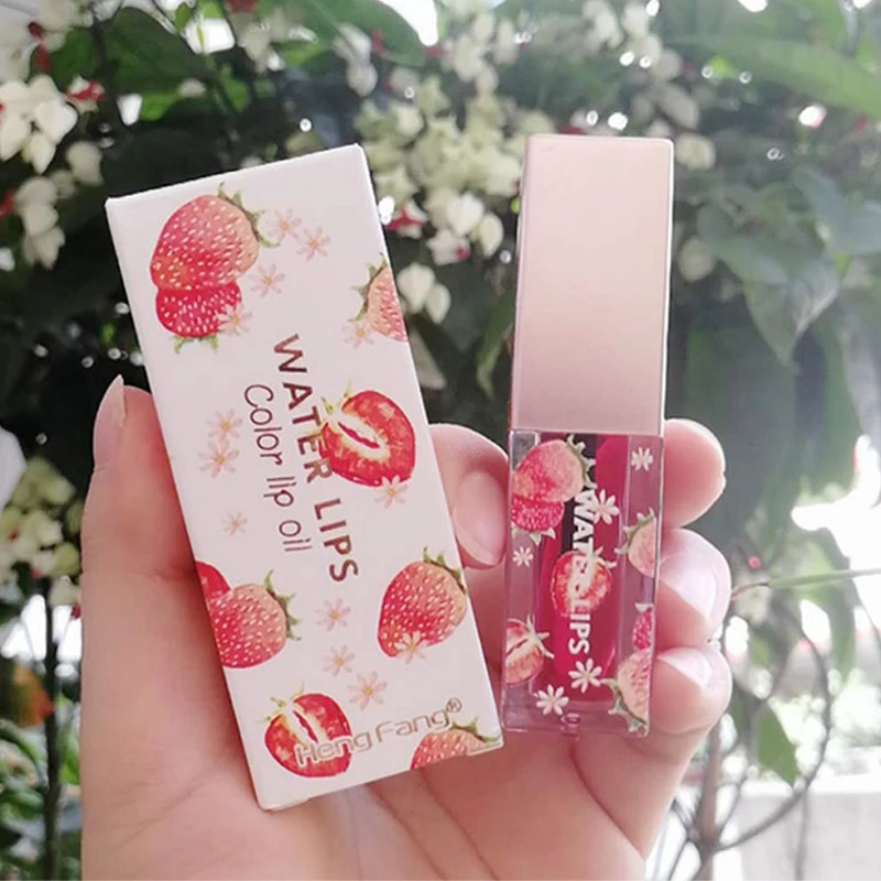 

Lip Balm Color Change Transparent Lip Gloss Moisturizing Lasting Liquid Lipstick Plant Fruit Lip Oil Lip Skin Care Oil