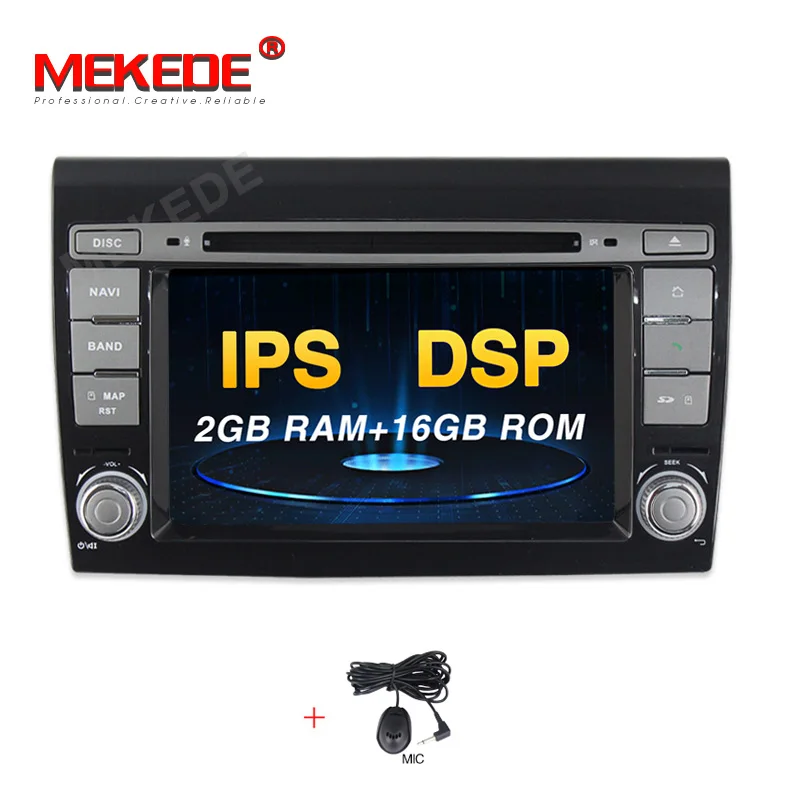 16G CAR DVD DSP Автомобильный мультимедийный плеер Android 9,0 gps 2 Din стерео система для Fiat/Bravo 2007-2012 4 ядра 2 ГБ ram радио am fm Wifi USB - Цвет: 16G CAR DVD