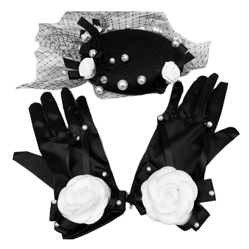 Шляпка-Таблетка с цветами для церкви и торжеств |