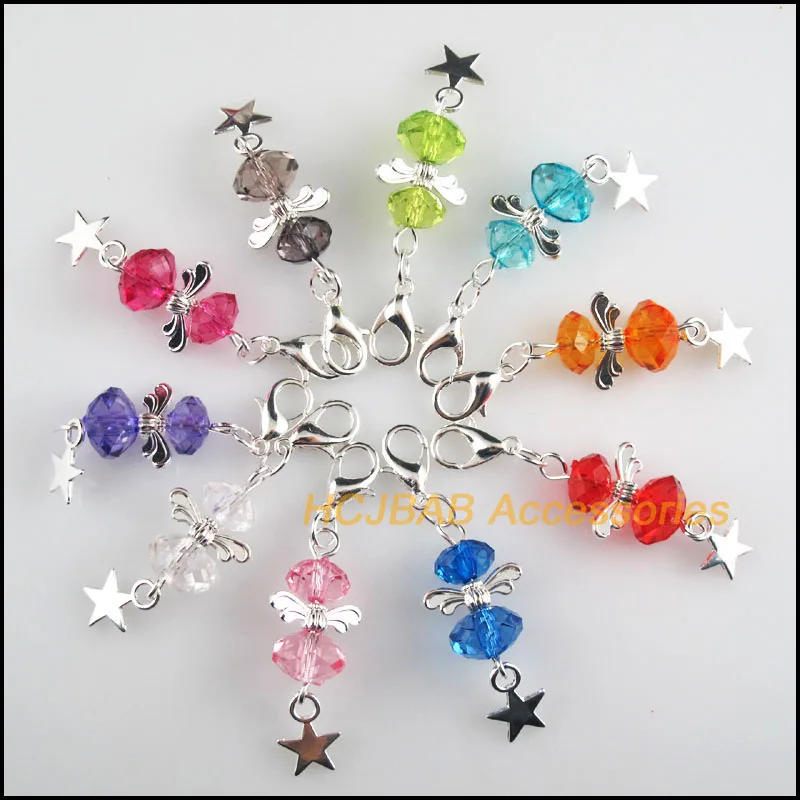 20 шт., детская акриловая подвеска в виде ангела с карабином