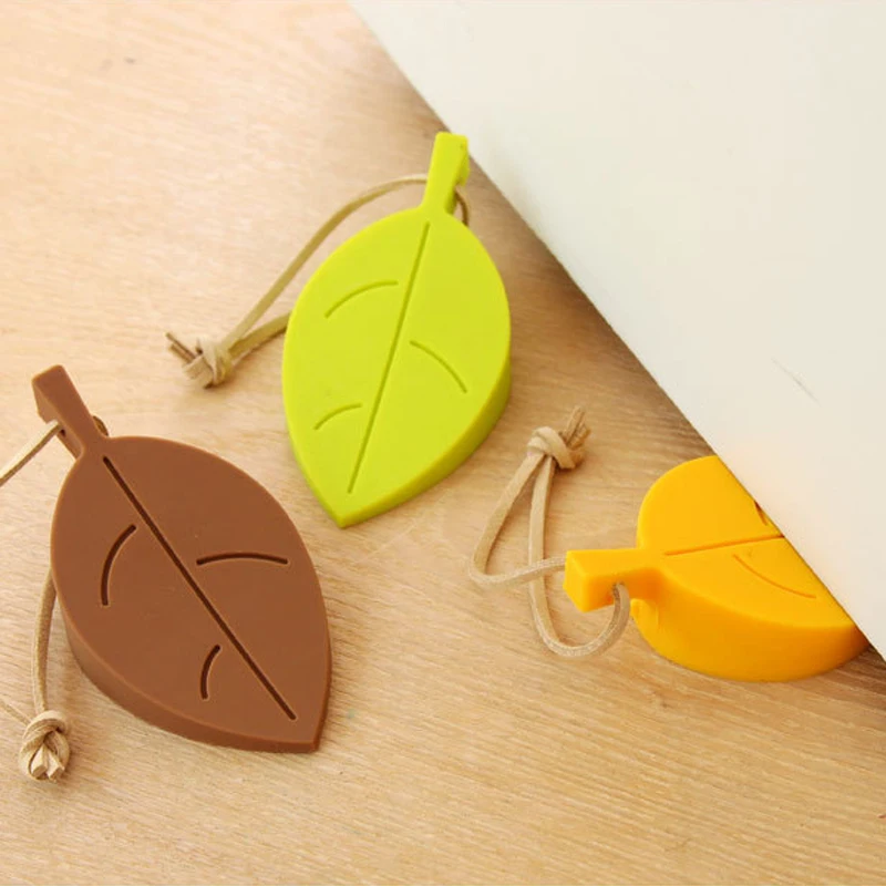 Дверные заглушки в форме листьев силиконовые дверные блоки детские защитные