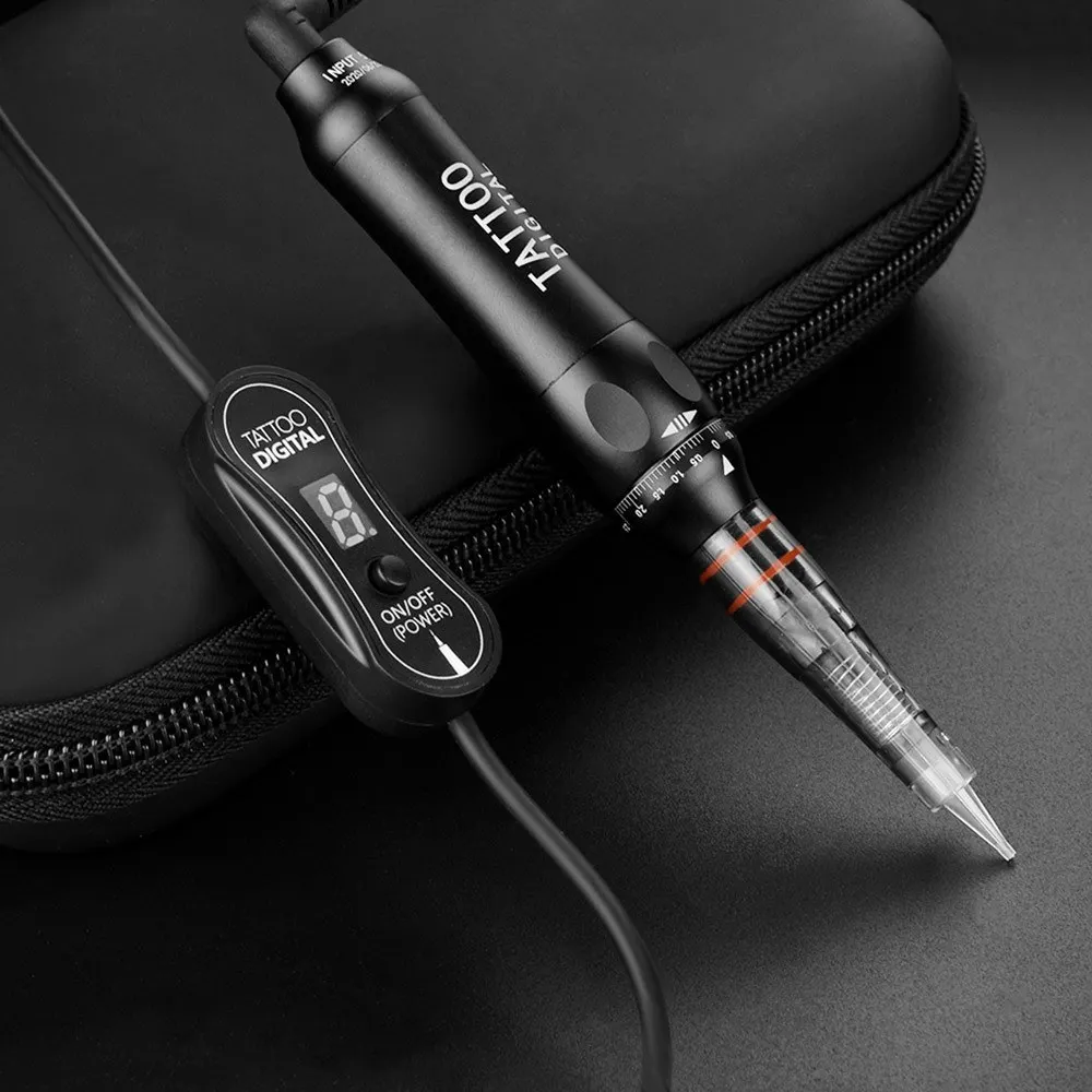 

Rotary Tattoo Pen Digital Machine for Permanent Makeup Eyebrows Lips Microblading DIY Kit With Tattoo Needle