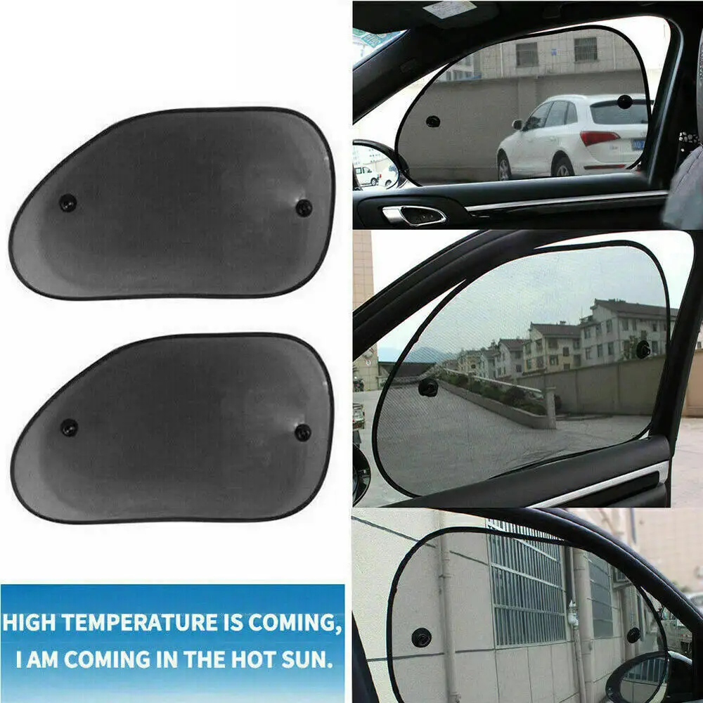

4X Car Side Window Sunshade Sun Shade Cover Visor Mesh Shield UV Block Protect