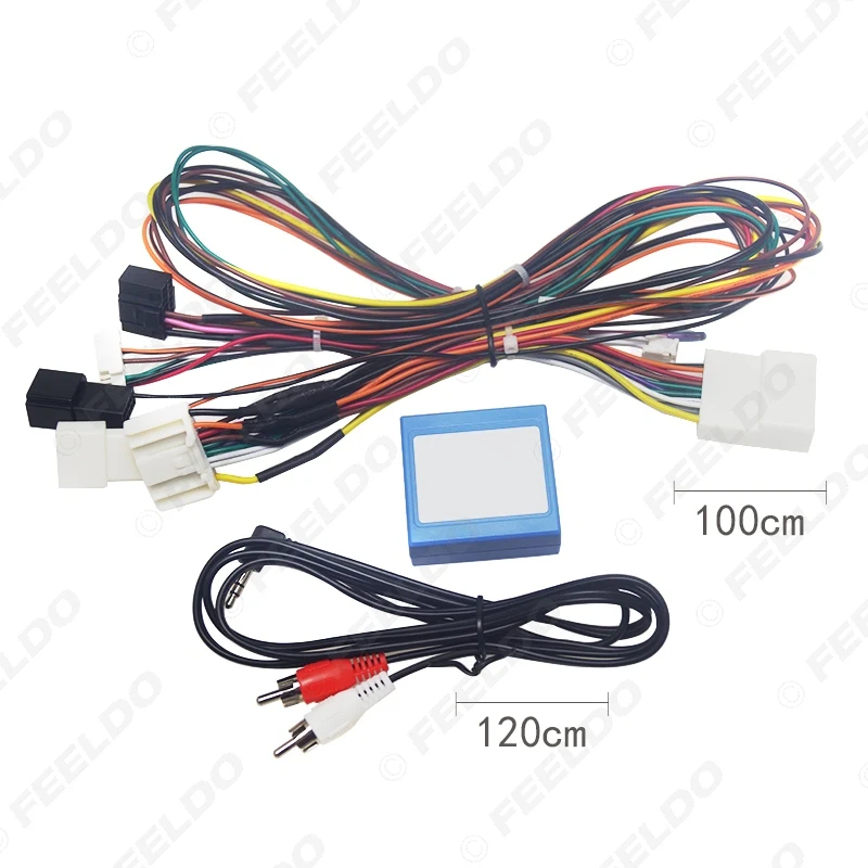 FEELDO автомобильный аудио 16PIN Android Power Calbe с Canbus коробка для Nissan Teana DVD плеер Жгут