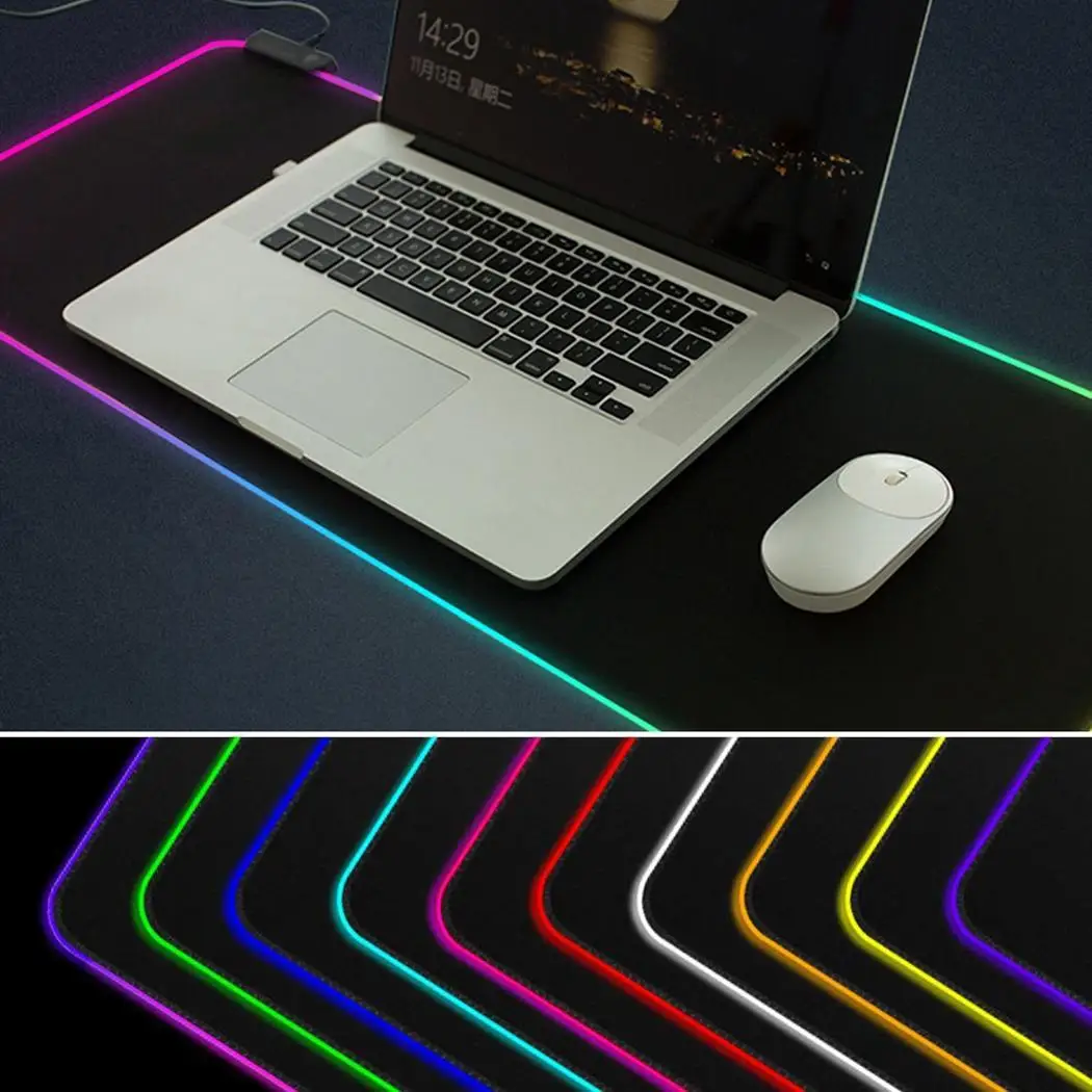 Светодиодный клавиатура с подсветкой Pad RGB мышь 5V 3 мм игра утолщенная около 0 75 Вт