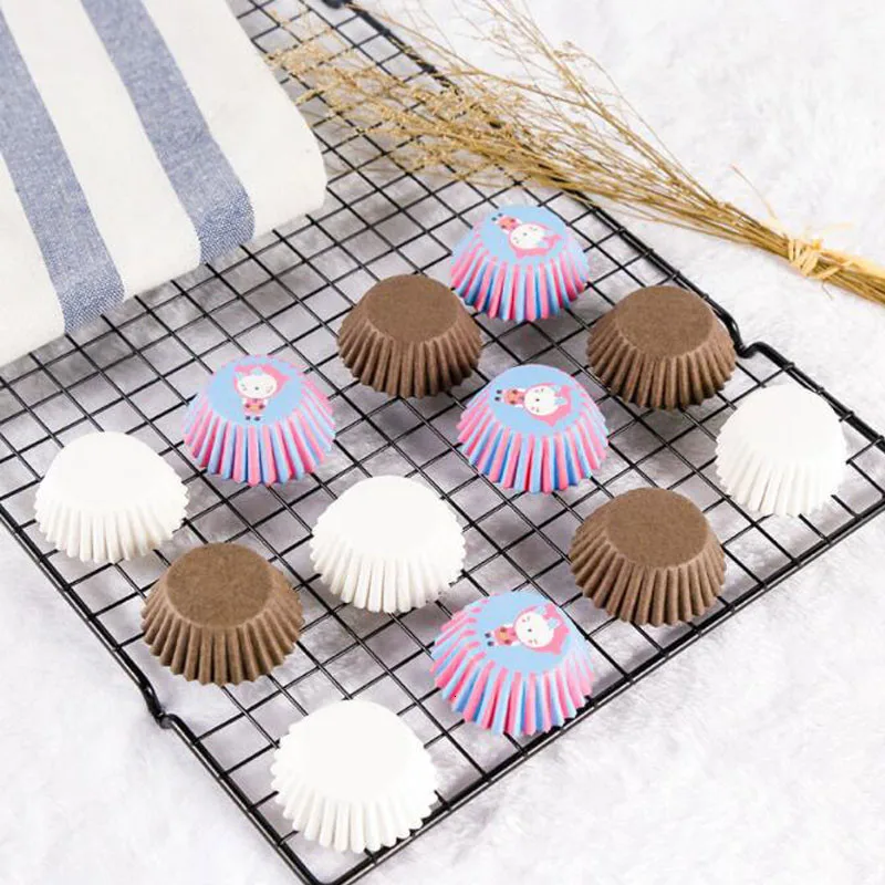 100 шт./лот лайнер для кексов бумажная чашка формочки Небольшой Футляр бумажных