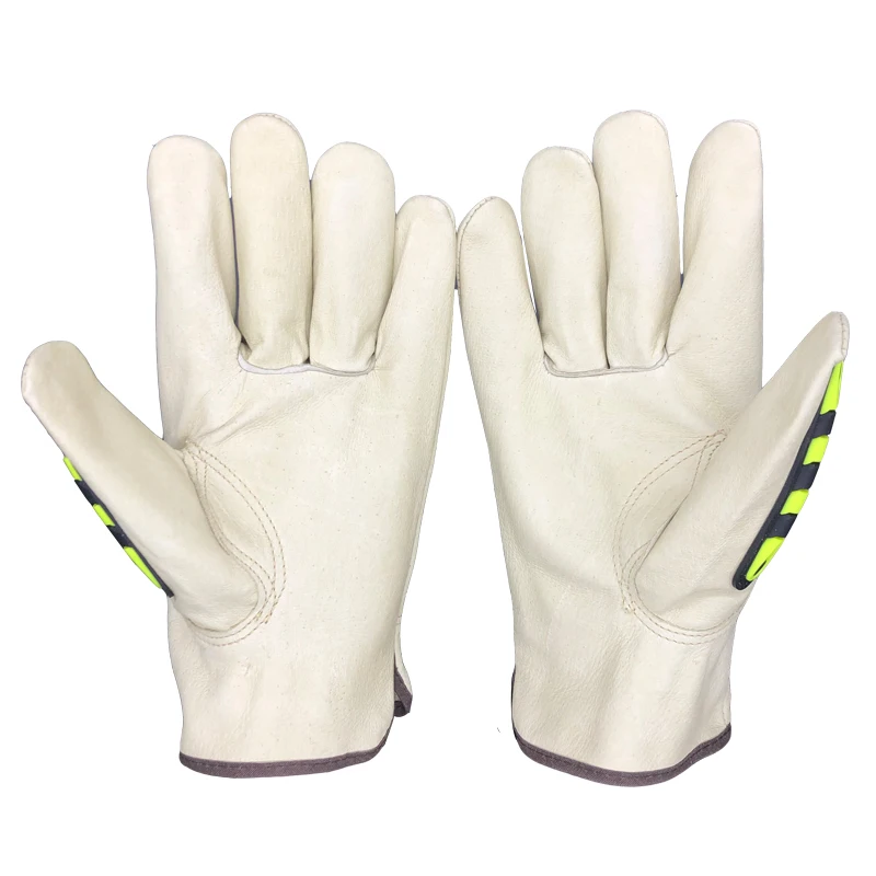 Защитные рабочие перчатки RJS мужские мотоциклетные из свиной кожи тактические