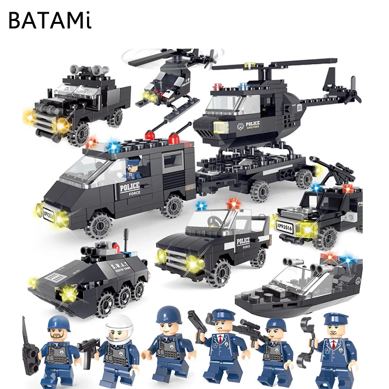 Набор для моделирования совместимый с городским полицейским учащением