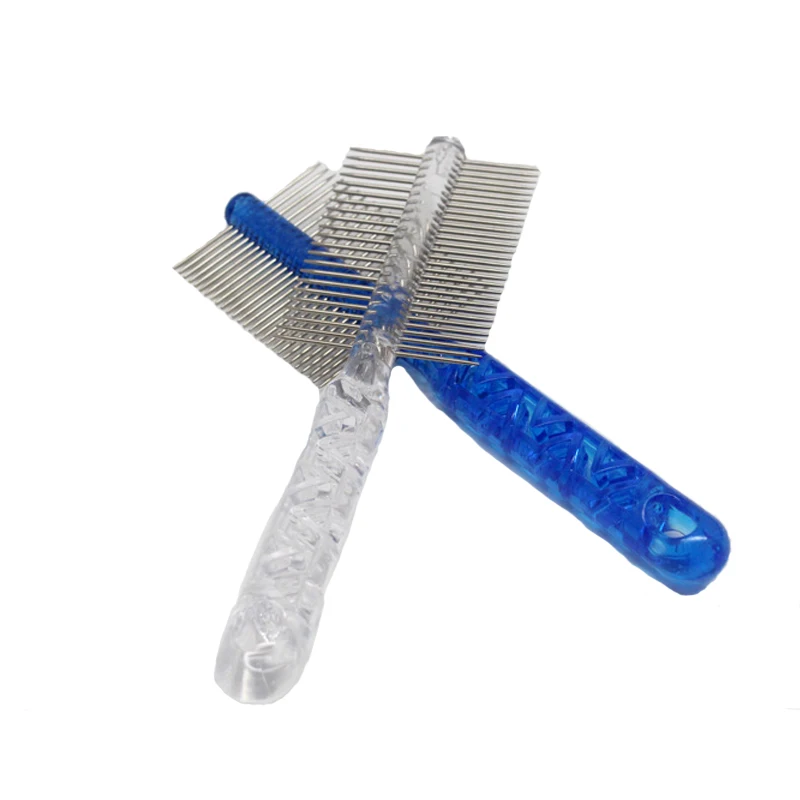 Прямая поставка Симпатичные расчески для домашних питомцев из нержавеющей стали