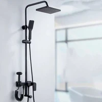 set bath shower faucets set bathroom mixer shower bathtub taps rainfall shower wall shower head