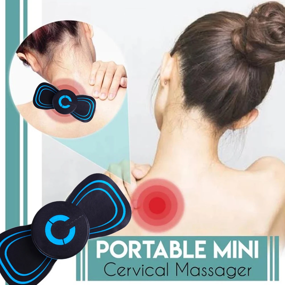 

Smart Cervical Massage Patch With Usb Data Cable Portable Mini Charging Meridian Massager Vertebra Physiotherapy Neck Stickers