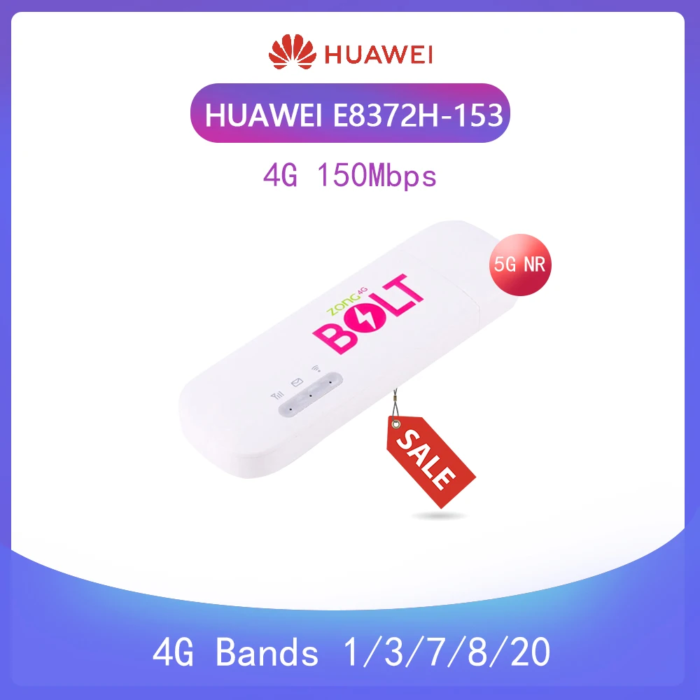 Разблокированный новый Huawei E8372 E8372h 153 4G LTE 150 Мбит/с USB модем Dongle Carfi модем|3G модемы| |