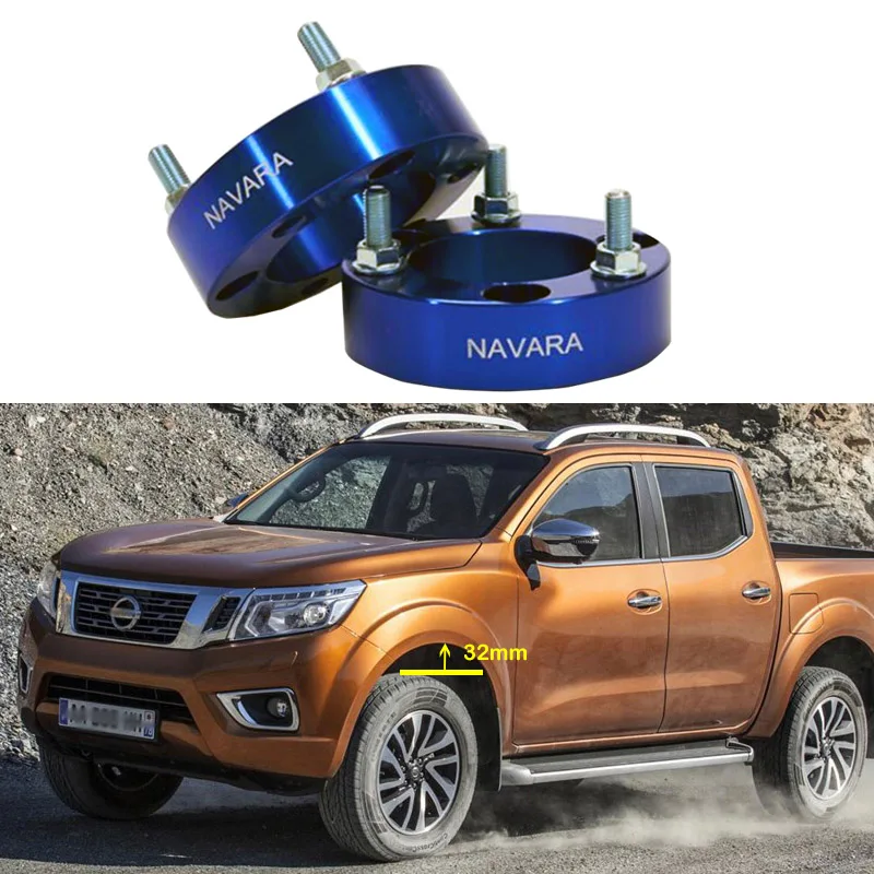 4x4 аксессуары 32 мм комплект Распорки передней катушки для Navara D22 D40 NP300 4WD 05-15 |