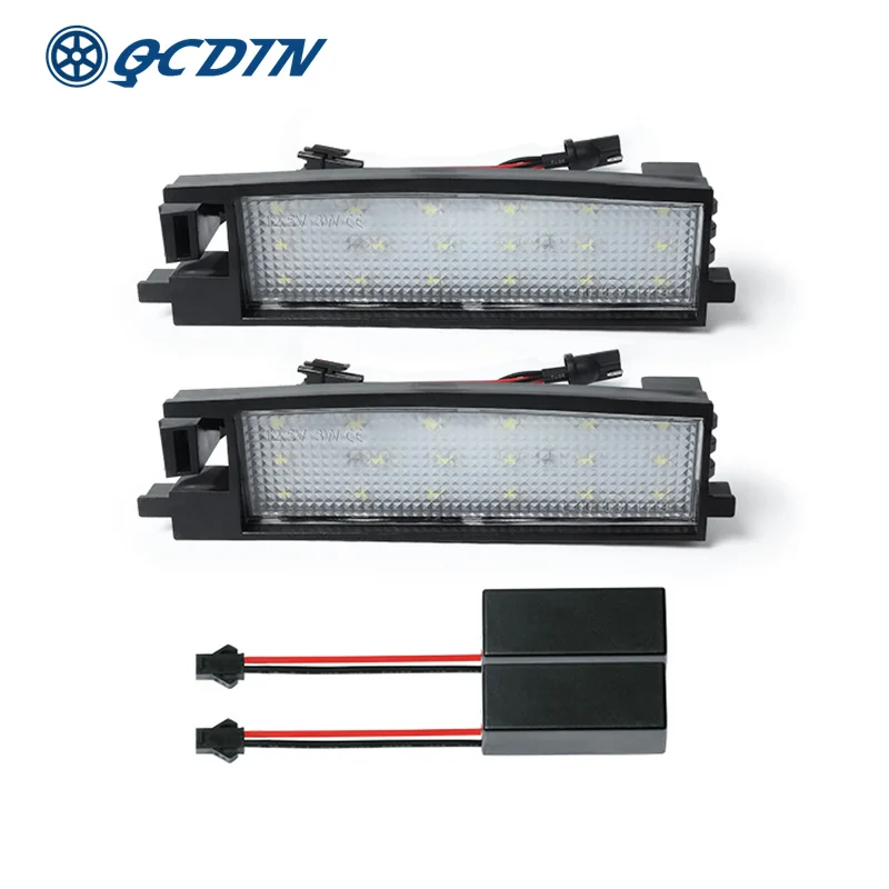 QCDIN светодиодный фонарь освещения номерного знака 12V 6000K для TOYOTA Лопата NZE18 ZRE18 Auris