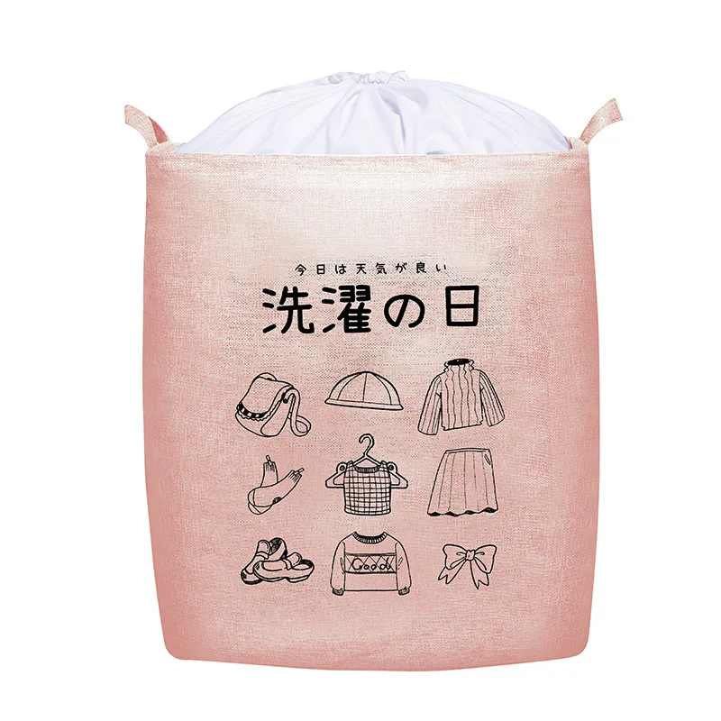 

Square Laundry Basket with Handles Foldable Storage Bag Large Capacity Clothes Kid Toy Sundries Organizer